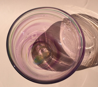 Swirl Bowl Purple + Green